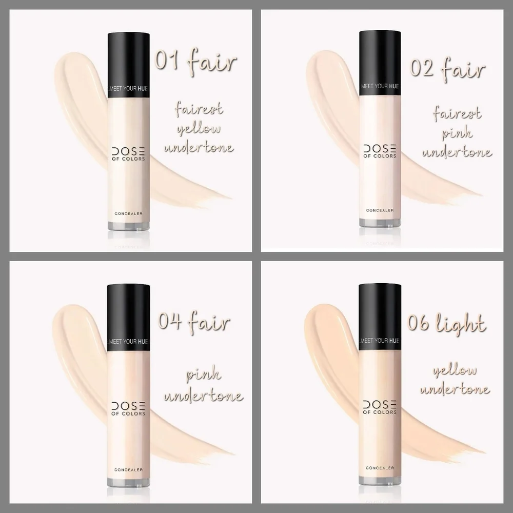 Dose Of Colors Meet Your Hue Concealer | Fair & Light Shades | Brand New in Box